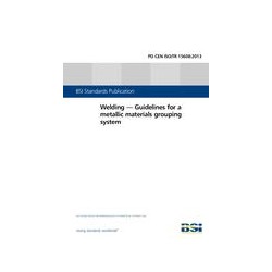 BS PD CEN ISO/TR 15608:2013