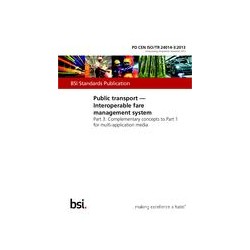 BS PD CEN ISO/TR 24014-3:2013