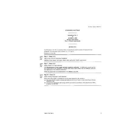 AS 1056.1-1991 AMDT 1 [ Superseded ]