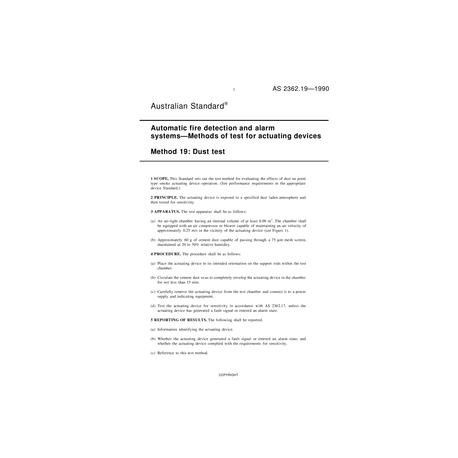 AS 2362.19-1990 [ Superseded ]