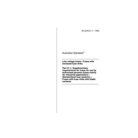 AS 2005.21.1-1990 [ Superseded ]