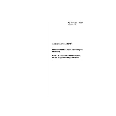 AS 3778.2.3-1990 [ Superseded ]