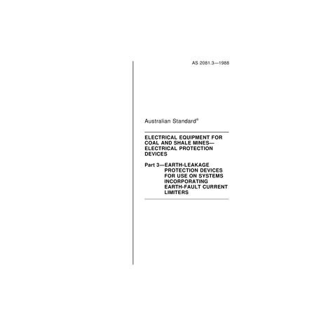 AS 2081.3-1988 [ Superseded ]
