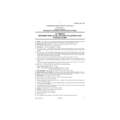 AS 2888.10-1986 [ Superseded ]