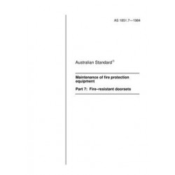 AS 1851.7-1984 [ Superseded ]