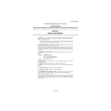 AS 2701.1-1984 [ Superseded ]