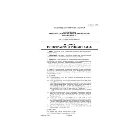 AS 2300.8.6-1983 [ Superseded ]