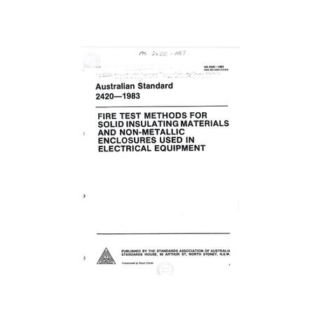 AS 2420-1983 [ Superseded ]