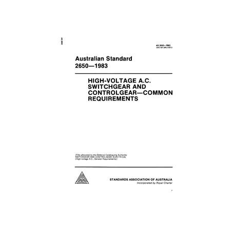 AS 2650-1983 [ Superseded ]
