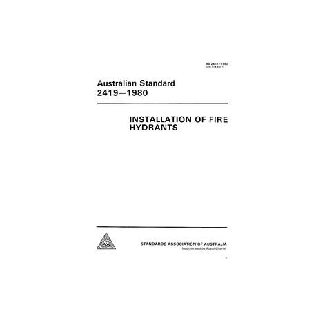 AS 2419-1980 [ Superseded ]