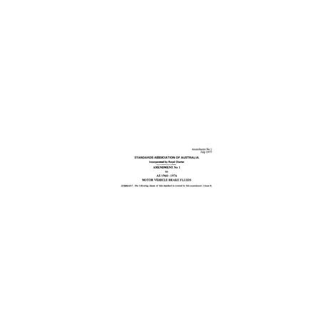 AS 1960-1976 AMD 1 [ Superseded ]