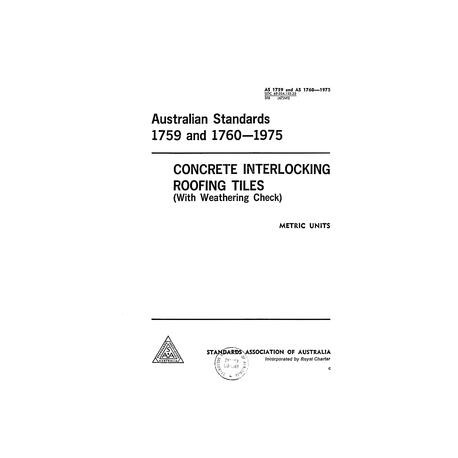 AS 1760-1975 [ Superseded ]