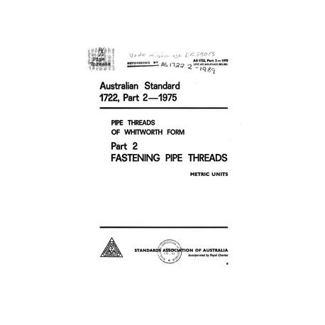 AS 1722.2-1975 [ Superseded ]