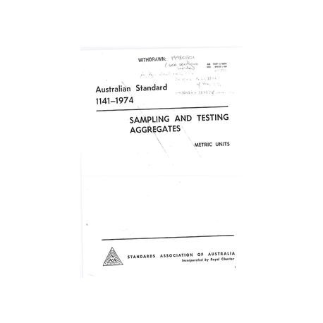 AS 1141-1974 [ Superseded ]