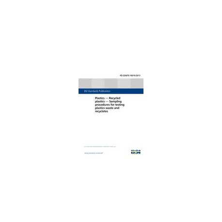 BS PD CEN/TS 16010:2013