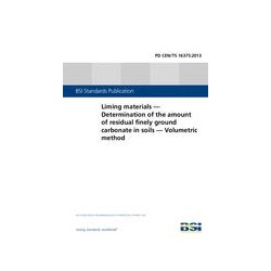 BS PD CEN/TS 16375:2013