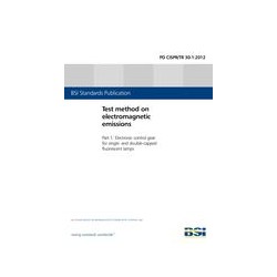 BS PD CISPR/TR 30-1:2012