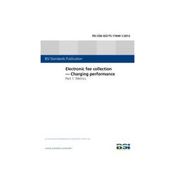 BS PD CEN ISO/TS 17444-1:2012