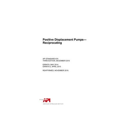 API Std 674 (R2016)