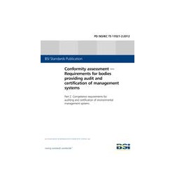 BS PD ISO/IEC TS 17021-2:2012