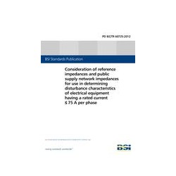 BS PD IEC/TR 60725:2012