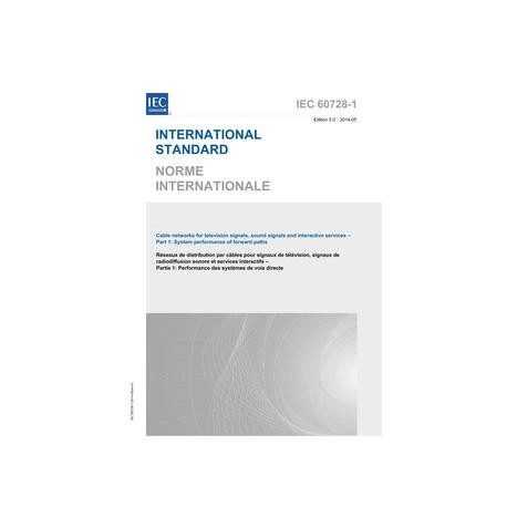 IEC 60728-1 Ed. 5.0 b:2014