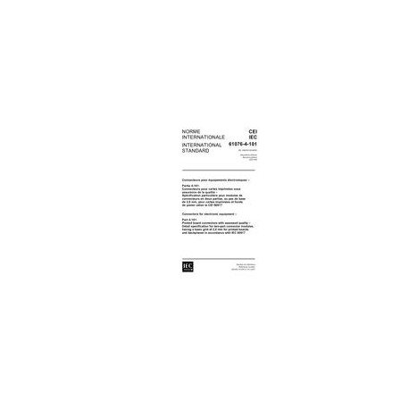 IEC 61076-4-101 Ed. 2.0 b:2001