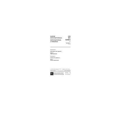 IEC 61058-1 Amd.1 Ed. 3.0 b:2001