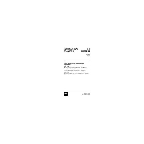 IEC 61029-2-11 Ed. 1.0 en:2001