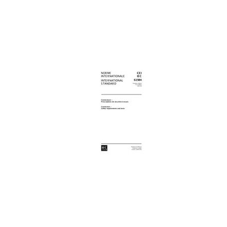 IEC 61984 Ed. 1.0 b:2001