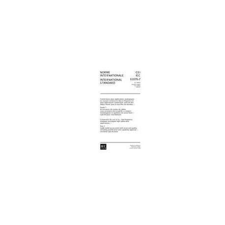 IEC 61076-7 Ed. 1.0 b:2000