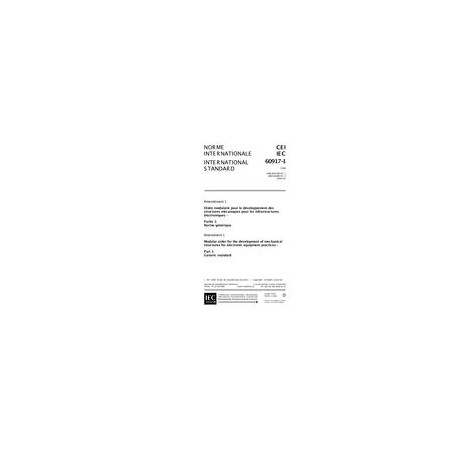 IEC 60917-1 Amd.1 Ed. 1.0 b:2000