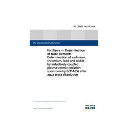 BS PD CEN/TS 16319:2012