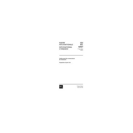 IEC 62027 Ed. 1.0 b:2000