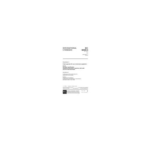 IEC 60384-4 Amd.1 Ed. 3.0 en:2000