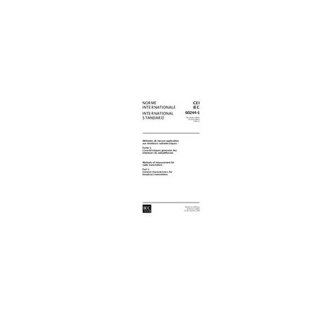 IEC 60244-1 Ed. 2.0 b:1999
