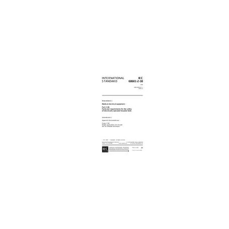 IEC 60601-2-38 Amd.1 Ed. 1.0 en:1999