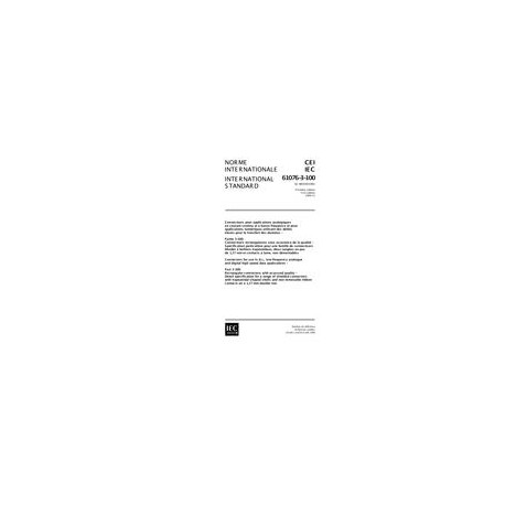 IEC 61076-3-100 Ed. 1.0 b:1999