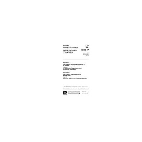 IEC 60317-27 Amd.1 Ed. 3.0 b:1999