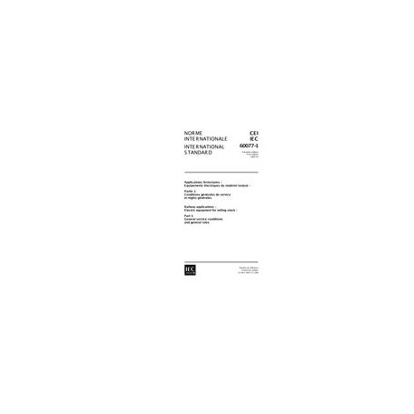 IEC 60077-1 Ed. 1.0 b:1999
