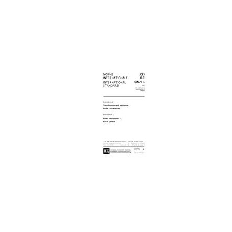IEC 60076-1 Amd.1 Ed. 2.0 b:1999