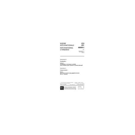 IEC 60099-1 Amd.1 Ed. 3.0 b:1999