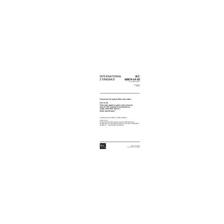 IEC 60874-14-10 Ed. 1.0 en:1999
