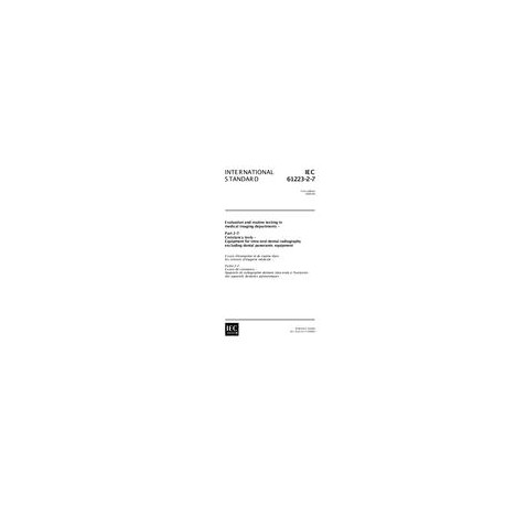 IEC 61223-2-7 Ed. 1.0 en:1999