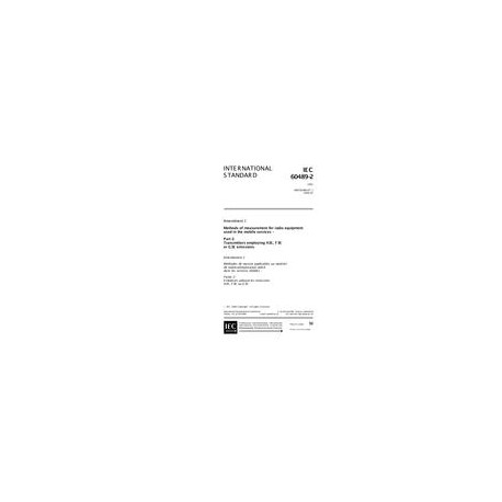 IEC 60489-2 Amd.1 Ed. 2.0 en:1999
