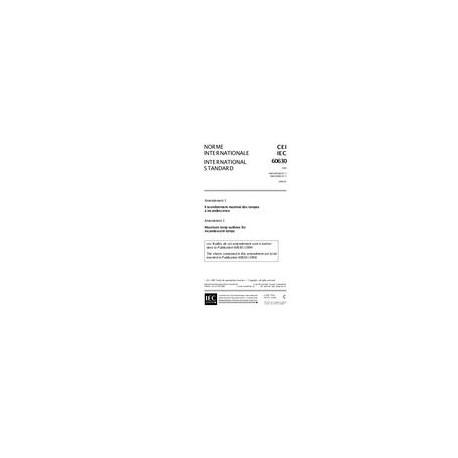 IEC 60630 Amd.3 Ed. 2.0 b:1999