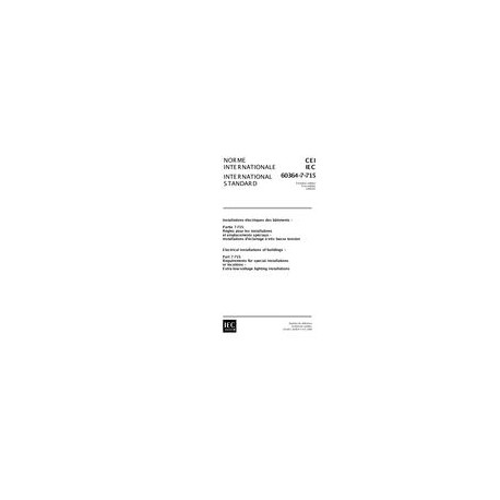 IEC 60364-7-715 Ed. 1.0 b:1999