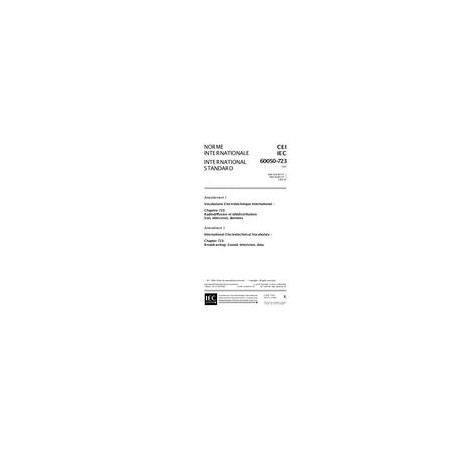 IEC 60050-723 Amd.1 Ed. 1.0 b:1999