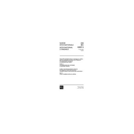 IEC 61837-1 Ed. 1.0 b:1999