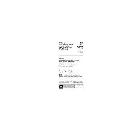 IEC 60107-4 Amd.1 Ed. 1.0 b:1999